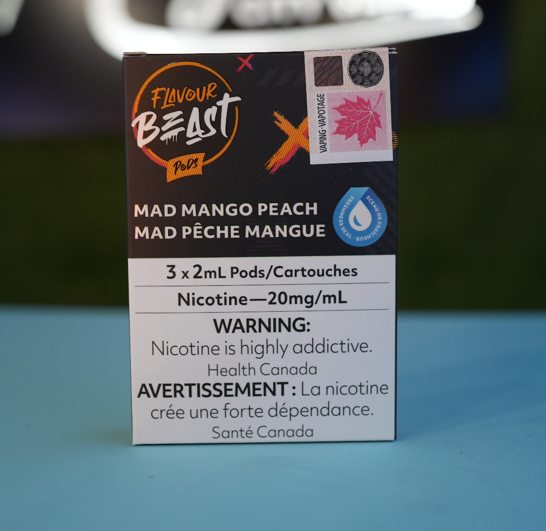 FLAVOUR BEAST PODS- Mad Mango Peach