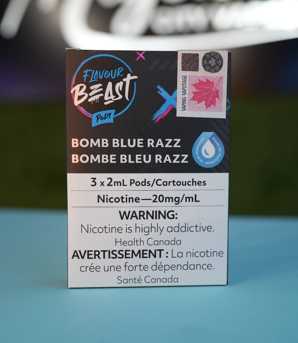 FLAVOUR BEAST PODS- Bomb Blue Razz